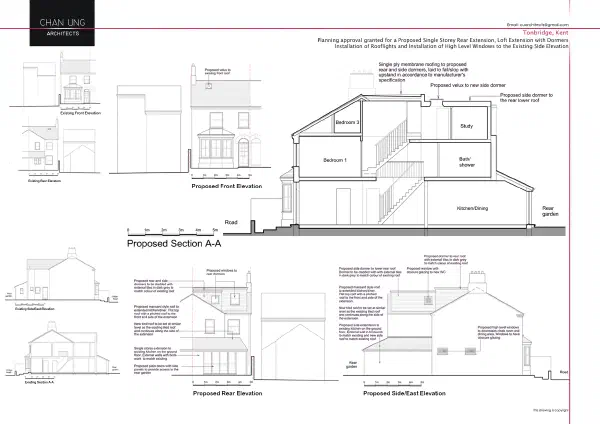Proposed elevations