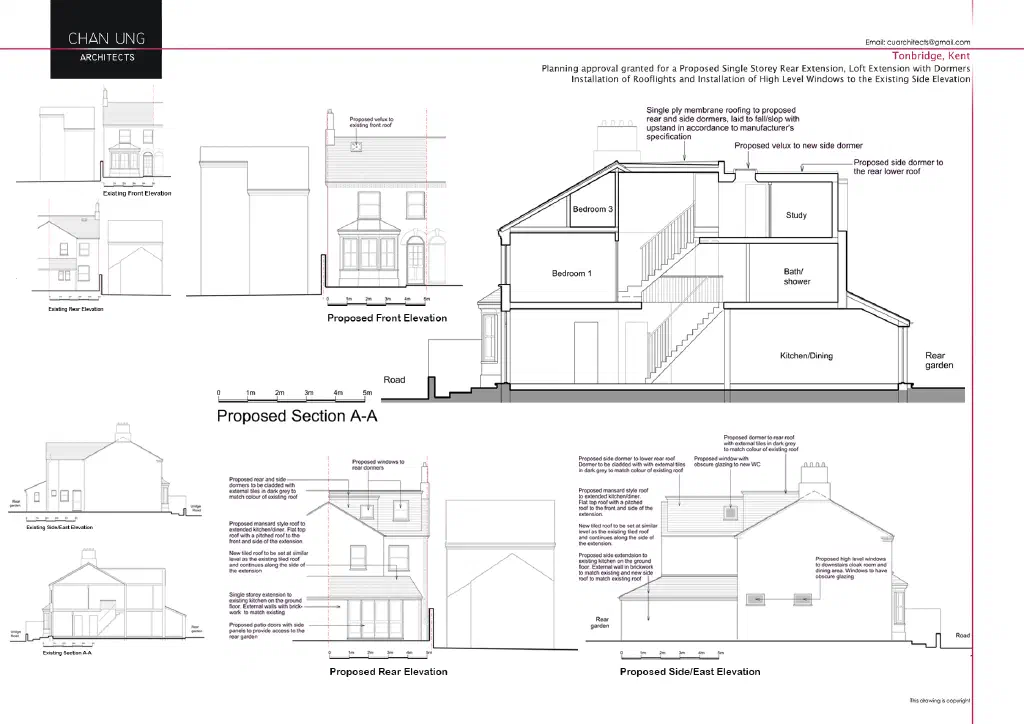 Proposed elevations