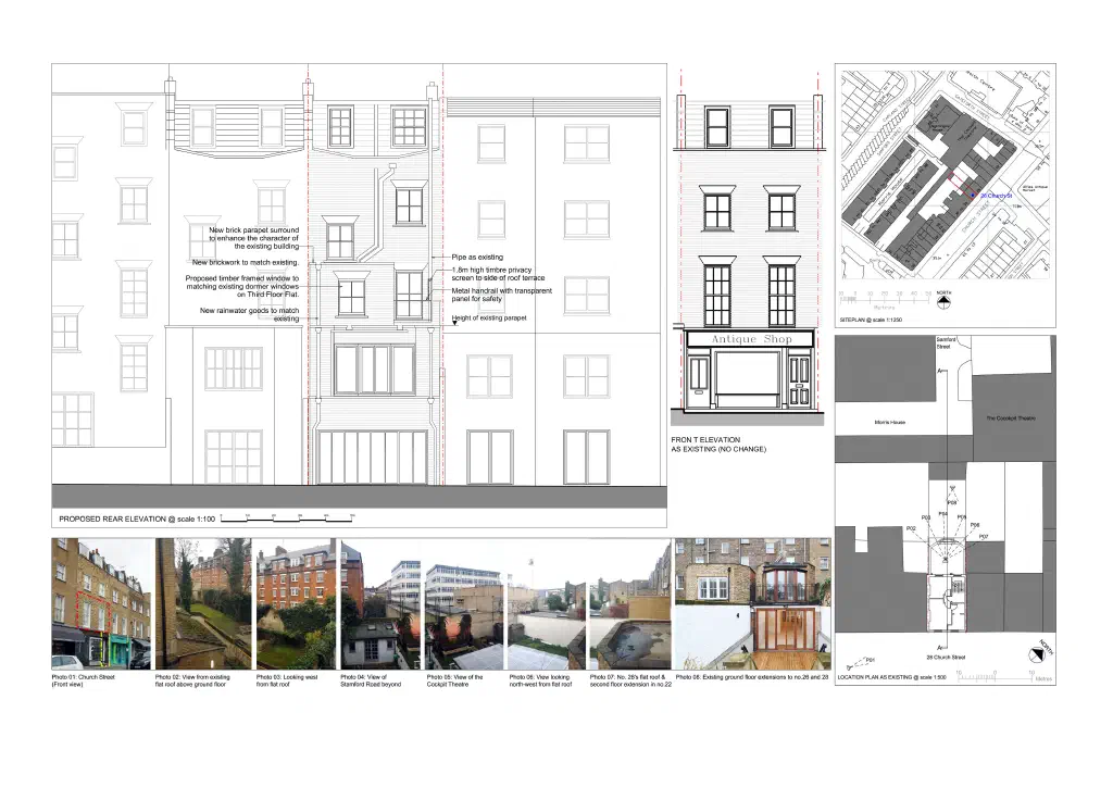 Proposed elevations